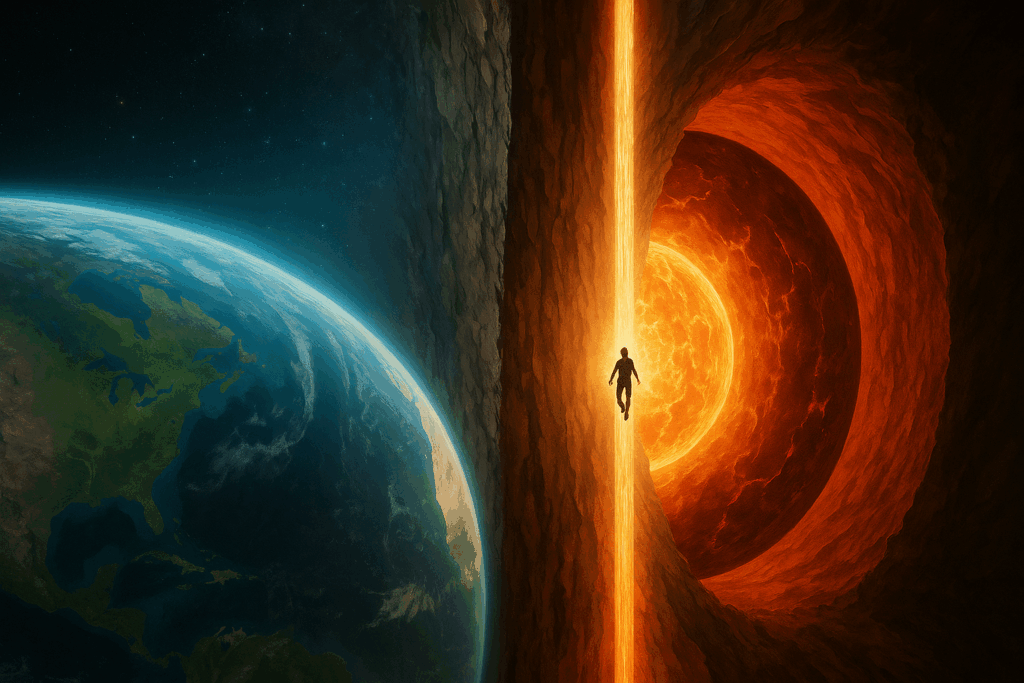 Tunnel durch die Erde